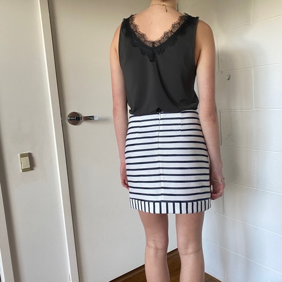 Camilla and Marc blue and white stripe mini skirt size 6 - Picture 7 of 9